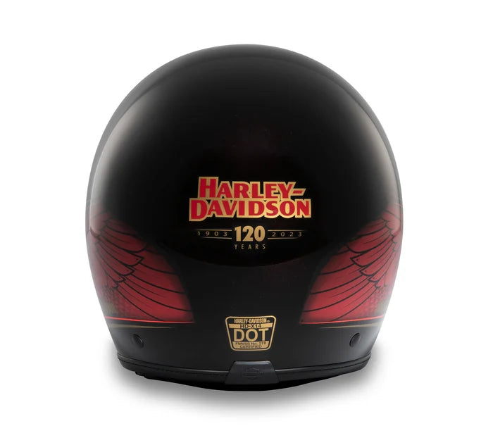 Harley Davidson 3/4 helmet with Diamond visor H-D X14 edition 120th an – americanclanshop