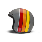 Harley Davidson (produit DMD) Casque de moto de courbe de jet vintage - Gris jaune orange rouge Réf.1JTS300CV