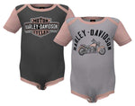 Harley Davidson Harley -Davidson® Pack of 2 Coste Coste Colorblock Girl - Gray/Rose Ref. 3009234