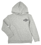 Harley -Davidson® Big Boys' B&S Logo Sweatshirt Pullover Terry Hooded Sweatshirt - Gray Ref. 6590215