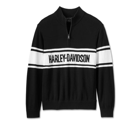 Harley Davidson Harley -Davidson sweater with 1/4 zipper - Harley Black. Ref.