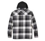 Harley Davidson Jacke mit Kapuzenreisenden - Plaid - Harley Black und Blacked Pearl Ref.96134-25VM