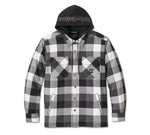 Harley Davidson Jacke mit Kapuzenreisenden - Plaid - Harley Black und Blacked Pearl Ref.96134-25VM