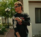 HARLEY DAVIDSON Camicia a maniche lunghe da uomo con stelle e strisce - Harley Black REF.96178-26VM