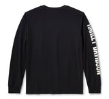 HARLEY DAVIDSON Camicia a maniche lunghe da uomo con stelle e strisce - Harley Black REF.96178-26VM