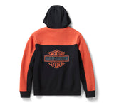 HARLEY DAVIDSON Herren-Hoodie H-D Essential Color-Block mit durchgehendem Reißverschluss REF.