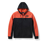 HARLEY DAVIDSON Herren-Hoodie H-D Essential Color-Block mit durchgehendem Reißverschluss REF.