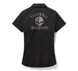 HARLEY DAVIDSON Willie G Bling Garage T-Shirt für Damen – Harley Black REF.96348-26VW