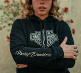 HARLEY DAVIDSON Felpa con cappuccio Essential Bling - Harley Black REF.96416-25VW