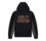 HARLEY DAVIDSON Herren H-D Essential Full Zip Hoodie – Farbblock – Harley Black & Asphalt REF.96422-26VM