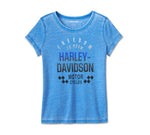 Harley Davidson Racing Graphic T -Shirt Frauen -Lapis Blue Ref