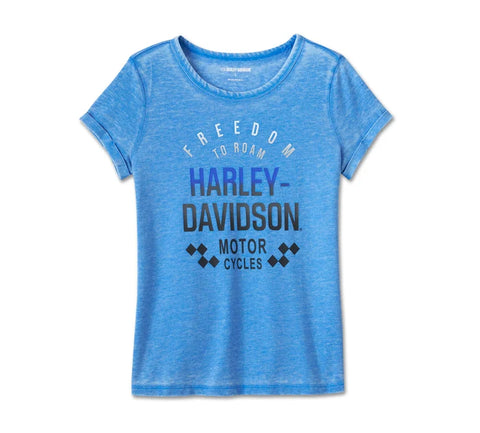 Harley Davidson Racing Graphic T -shirt women - Lapis Blue Ref. 96486-24vw