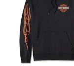 HARLEY DAVIDSON Felpa con cappuccio Rising Eagle da uomo - Harley Black. REF.96519-24VM