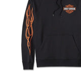 Harley Davidson Sweatshirt Rising Eagle Men's - Harley Black. Ref.96519-24vm