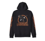 HARLEY DAVIDSON Felpa con cappuccio Rising Eagle da uomo - Harley Black. REF.96519-24VM