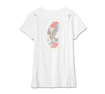 Harley Davidson American tradicional RIP & RIPAIR T -Shirt, para mujeres -Bright White Ref.96584-24VW