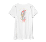 Harley Davidson American tradicional RIP & RIPAIR T -Shirt, para mujeres -Bright White Ref.96584-24VW