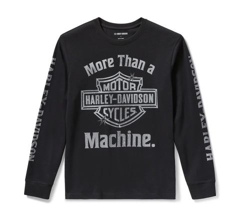 Harley Davidson Long Sleeve Shirt mehr Dank an die Maschinen für Männer Ref.96726-25VM