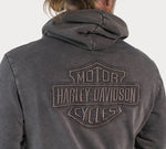 HARLEY DAVIDSON Felpa con cappuccio Kickstart da uomo - Blackened Pearl REF.96773-23VM