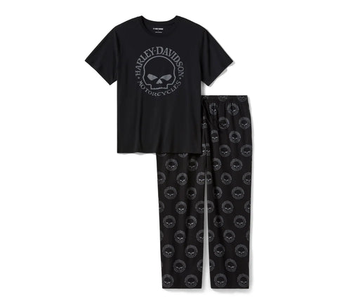 HARLEY DAVIDSON Pyjama à manches courtes Willie G™ Skull REF.96793-25VM