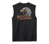 Harley Davidson T-shirt Classic Eagle Blowout men-Black Beauty Ref. 96842-23vm