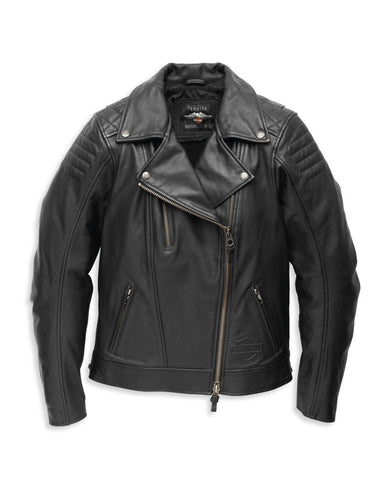 Harley Davidson Harley-Davidson® Chaqueta Mujer Bisel Biker Collar Chaqueta de cuero Ref.97006-22EP