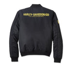 Harley Davidson Bomber Jacket en The Crank Men - Harley Black. Ref.97450-24VM