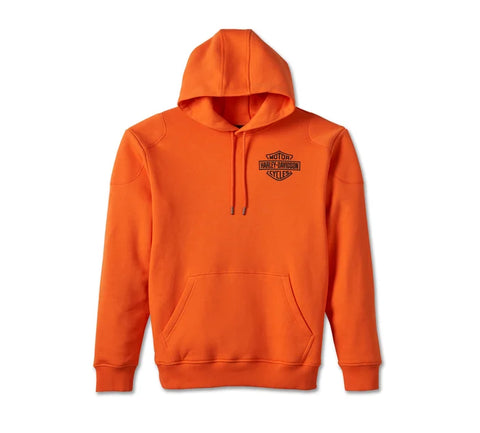 Sweat-shirt à capuche Harley Davidson 120e anniversaire - Harley Orange Réf. 97545-23VM