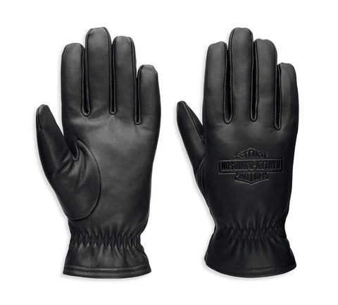 Harley Davidson Men's Full Speed ​​leather gloves - Black leather Ref. 97670-23vm