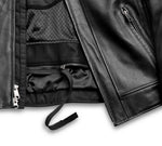 Harley Davidson Chaqueta de cuero para hombres impermeables Vanocker H-D con sistema de respiración triple Ref.98000-20em