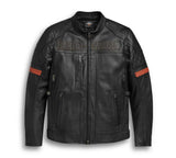 Veste en cuir Harley Davidson pour les hommes imperméables Vanocker H-D avec un système de ventilation triple réf.98000-20em