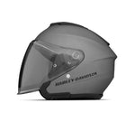 Harley Davidson Helm 3/4 H33 Maywood II mit Visiiera -Antisole - Mattschwarz Silver Ref.98160-22ex.