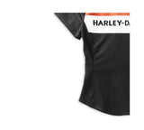 Harley Davidson -Shirt mit Front Reißverschluss Crew Stripe Women Ref. 99114-22VW