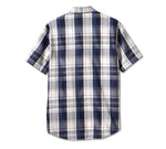 Harley davidson Camicia plaid Bar & Shield da uomo - Plaid tinto in filo - Peacot ref. 96617-23VM