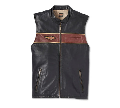 Harley Davidson leather vest 120th men's anniversary ref. 97036-23vm