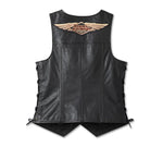 Harley davidson Gilet in pelle Laced Side 120° Anniversario da donna ref.  97042-23VW