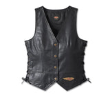 HARLEY Davidson Leather Vest Lanced Side 120th Anniversary for Women Ref. 97042-23VW