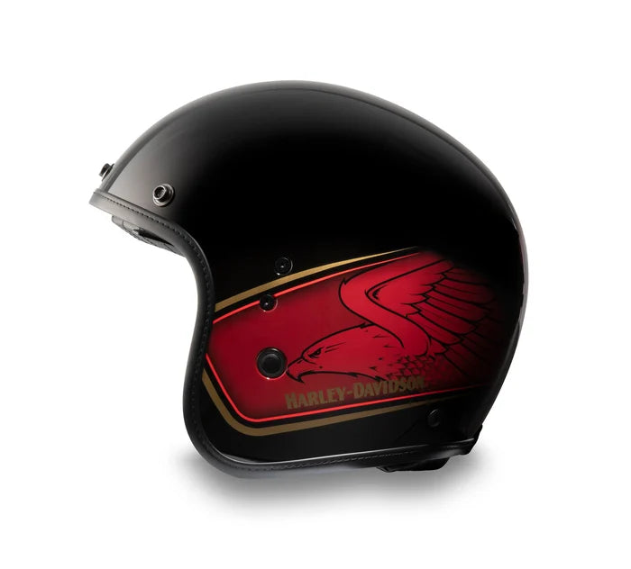 Harley Davidson 3/4 helmet with Diamond visor H-D X14 edition 120th an – americanclanshop
