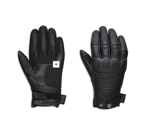 Gants en cuir Harley Davidson avec le crâne féminin Réf. 98375-17EP