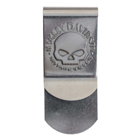 Harley Davidson Stopsoldi in Metal Skull Metal Money Clip Ref. Coresm95-Nickel