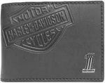 Harley Davidson Portafoglio Bar & Shield Cash Clip Réf. CR2375L-Black