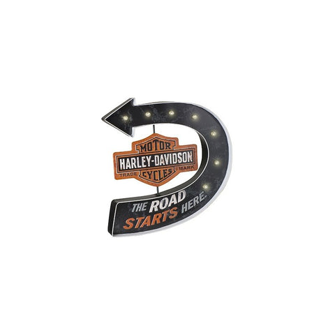 Harley Davidson enseña "Road Start Here" fila. HDL-15519