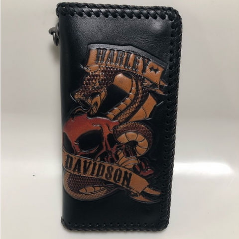 Harley Davidson Mens Winter 17 Road Serpent Biker Wallet Ref. HDMWA11414