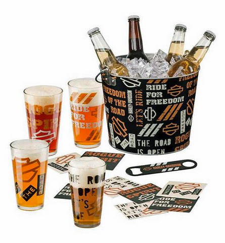 Harley-Davidson® Let's Ride Party Bucket Set-HDL-18807